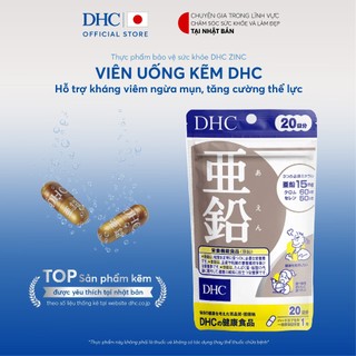 Viên uống DHC bổ sung Kẽm ZinC giúp tăng cường thể lực 20 ngày gói 20 viên - Tpbvsk DHC Zinc