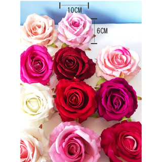 Hoa hồng giả giống thật bông to cành dài 51cm , 39cm đẹp trang trí nhà cửa