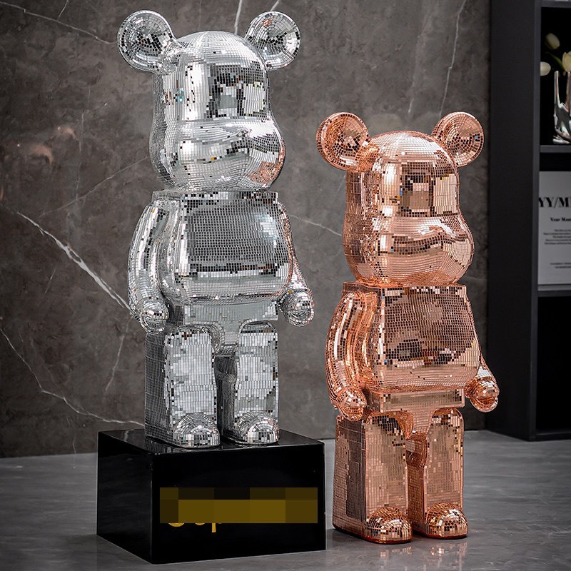 -Mô Hình Gấu BearBrick trang trí-kt 80cm-tượng gấu BearBrick decor nhà của,kệ,tủ-quà tặng đẹp