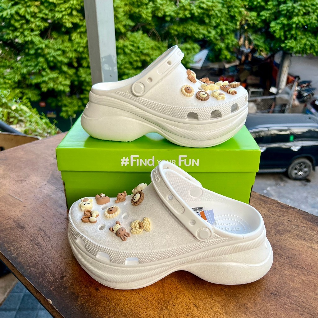 Dép sục Cross Crush cao 7cm free thêm bộ hình gắn xinh