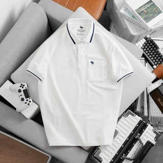 Áo thun polo cá sấu nam trung niên có túi(thêu sừng hươu)