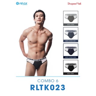 Rltk023 - combo 6 quần lót nam relax - tặng 2 lốc vớ relax