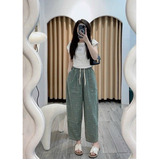 Quần jean ống bom quần bò baggy cạp chun