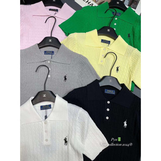 Áo len vặn thừng polo ngựa QCCC