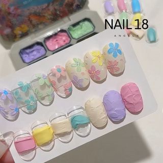 Gel thạch cao vẽ nổi ,gel dặm ombre móng tay.