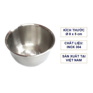 Chén chum y tế . chén inox số 3. inox 304 phi 8 cao 5cm