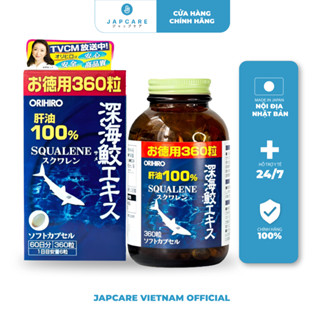 Viên Uống Sụn Vi Cá Mập Orihiro Squalene Nhật Bản Dầu Gan Cá Mập Tốt Cho Hệ Tim Mạch Lọ 180 Viên