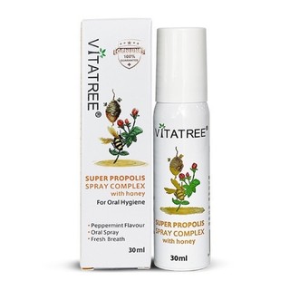 Xịt Họng VITATREE keo ong 25ml giảm ho đau họng cho bé