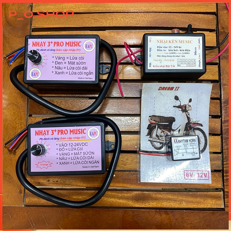 【🔥Rẻ】Nhại còi 12-25 bài, mitsuba pro, 12-25 bài pro, sài còi hơi còi điện, auto 12v, 24v - 7777