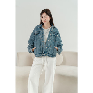 Lenclothing áo khoác jeans nữ 10898