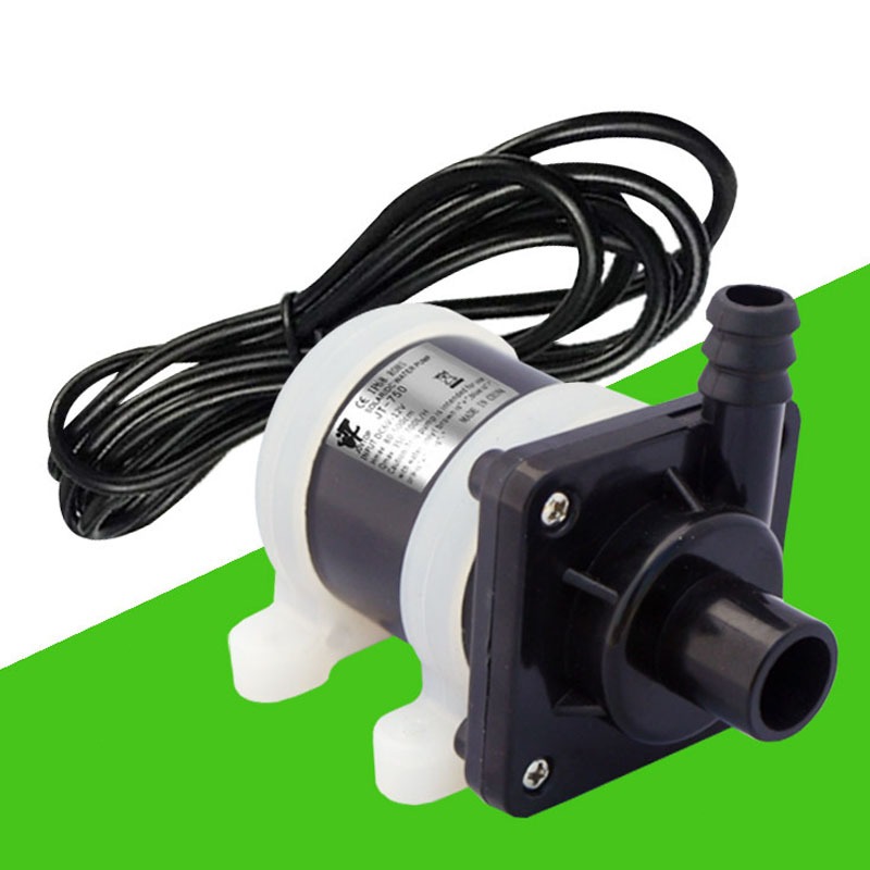 Máy bơm nước không chổi than động cơ năng lượng mặt trời DC 12V-24V, máy bơm nước chìm điện từ không