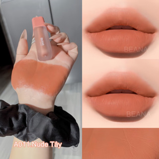 Son màu Cam da - Nude tây, son kem lì lâu trôi tặng 1 dưỡng môi khi mua 3 cây