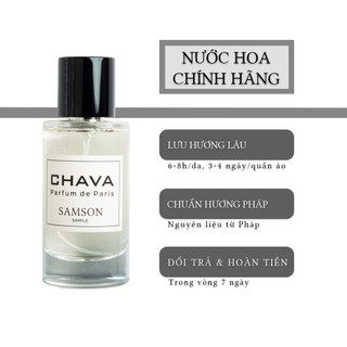 Nước hoa nam - nước hoa chava samson 50ml chính hãng - theo tiêu chuẩn pháp