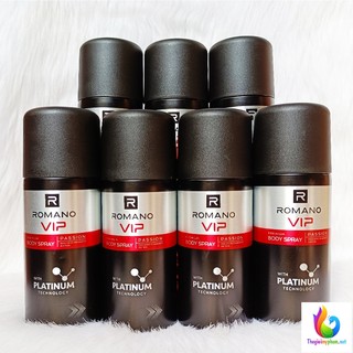 Xịt Ngăn Mùi Nước Hoa Cao Cấp Romano Vip Passion 150ml