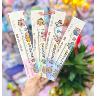 Thước Kẻ Nhựa Trong CAPYBARA Cute Giá Hạt Dẻ
