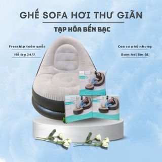 Ghế hơi tựa lưng, sofa hơi thư giãn sử dụng bơm điện tiện lợi