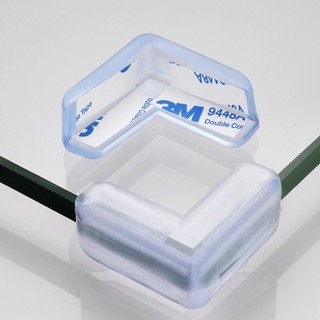 Miếng bọc góc bàn silicon cho bé kèm miếng dán chắc chắn, miếng bọc cạnh bàn