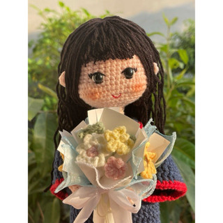 Búp bê len 25cm theo yêu cầu - Quà lưu niệm🎁