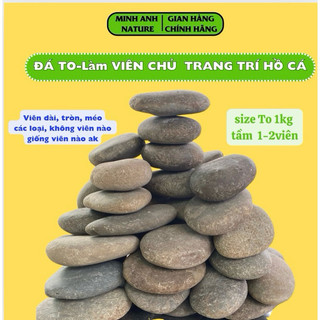 Đá Cuội Trang Trí Hồ Cá, Hòn Non Bộ, Hồ Thuỷ Sinh, Hồ Cá Koi,Đá Cuội To Viên Chủ Trang Trí Hồ Cá Cảnh, Cuội Trang Trí