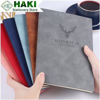 Sổ tay ghi chép 80Gsm bìa Da PU A5 200 trang HAKI làm quà tặng sang trọng S21
