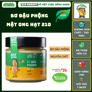 Bơ đậu phộng tự nhiên có hạt Đạt Butter (240g)