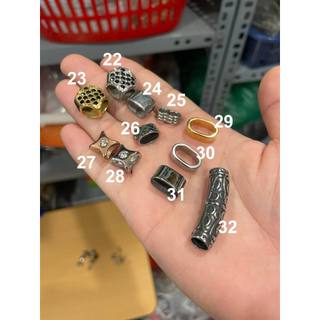 Charm khóa vòng tay inox size 6mm