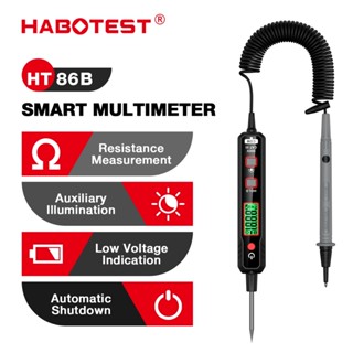 (Bảo hàng 1 năm)HABOTEST HT86B Máy dò điện áp ô tô DC AC 300V Máy dò mạch ô tô không tiếp xúc Công cụ điện