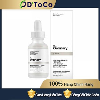 Serum The Ordinary Niacinamide 10% Và Zinc 1% Giúp Cân Bằng Bã Nhờn Làm Sáng Da Thu Nhỏ Lỗ Chân Lông 30ml
