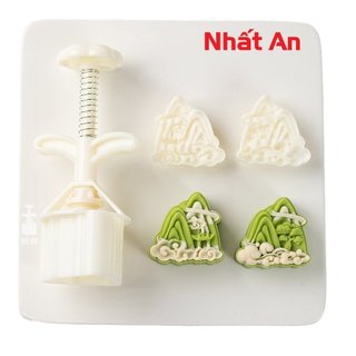Khuôn trung thu lò xo 2 mặt Mây và Núi 50gr