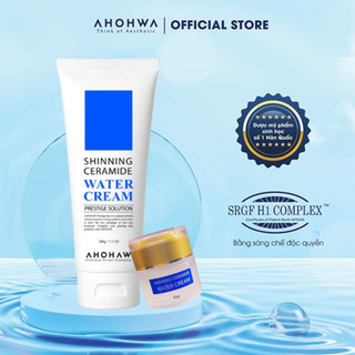 Kem dưỡng ẩm da mặt ahohaw shinning ceramide water cream 50g - dưỡng trắng, cấp ẩm, chống lão hoá