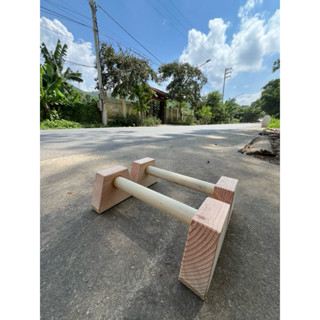  PARALLETTES GỖ - DỤNG CỤ HÍT ĐẤT CHỐNG ĐẨY BẰNG GỖ TỰ NHIÊN CÓ ĐẾ CHỐNG TRƯỢT 