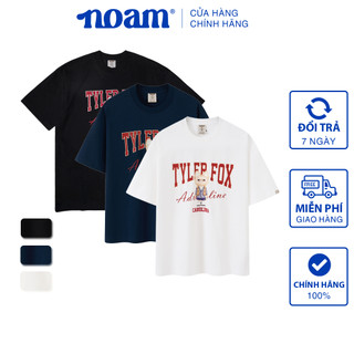 Áo thun Form rộng NOAM Tyler Fox Unisex 100% Cotton - Màu đen/Trắng/Xanh Navy
