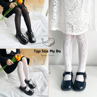 Vớ Quần tất lưới mỏng panty house/quần legging cho bé gái 1 đến 10 tuổi siêu co giãn thoáng khí phong cách búp bê Lolita