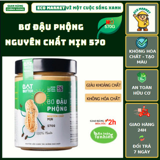 Bơ đậu phộng nguyên chất không đường xay mịn Đạt Butter 500g