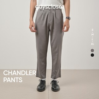 Quần âu cotton chandler pants - dáng regular fit, vải cotton 90%, quần tây thiết kế guy's closet