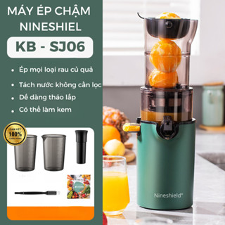 Máy Ép Chậm NINESHIELD KB-SJ06 200W - Miệng Ép Lớn, Ép Nguyên Trái, Ép Kiệt Bã