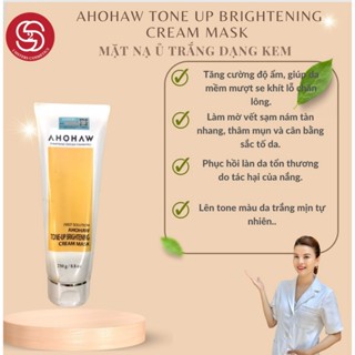 MẶT NẠ Ủ TRẮNG DẠNG KEM AHOHAW TONE UP BRIGHTENING CREAM MASK (50g size shop)