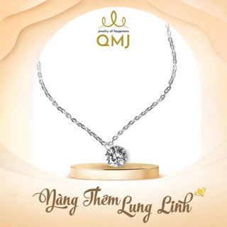 DÂY CHUYỀN BẠC QMJ- VÒNG CỔ NỮ THẦN TERA bạc 925 cao cấp QMJ mix đá 7li cao cấp sáng lấp lánh, thời trang phụ kiện- Q450