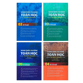 Combo Sách Đánh thức tài năng toán học, sách toán lớp 2 đến lớp 6 - Á Châu Books