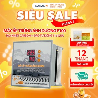 Máy ấp trứng Ánh Dương P100 tạo nhiệt Carbon ấp 10 đến 100 quả nở đạt 95% - Máy ấp đảo tay