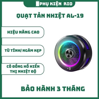 Quạt tản nhiệt điện thoại sò lạnh từ tính AL19 làm lạnh đóng băng màn hình hiển thị nhiệt độ led RGB