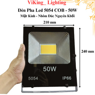 Đèn pha led cob 50w điện 220v chống nước ip66 chiếu biển quảng cáo sân bóng nhà rạp xưởng kho bãi