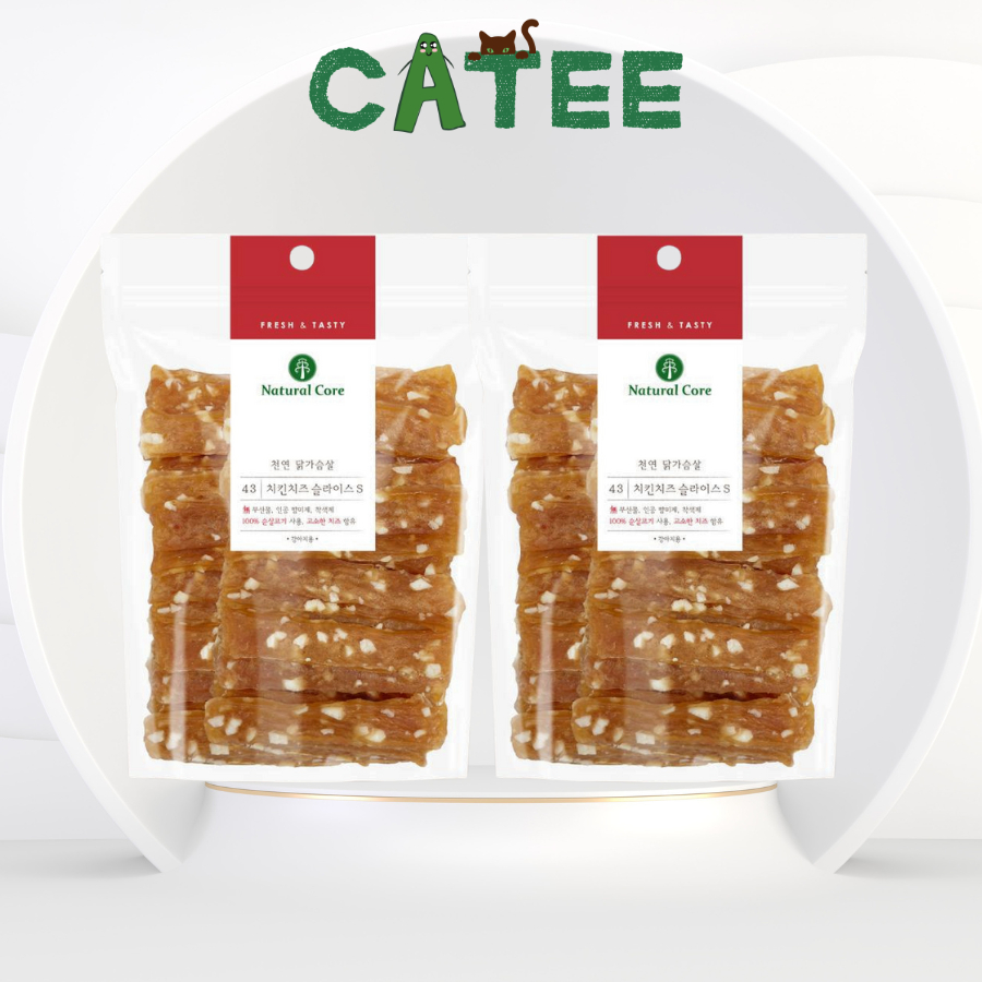 Snack Cho Chó Natural Core Gà Sấy Phô Mai 180g