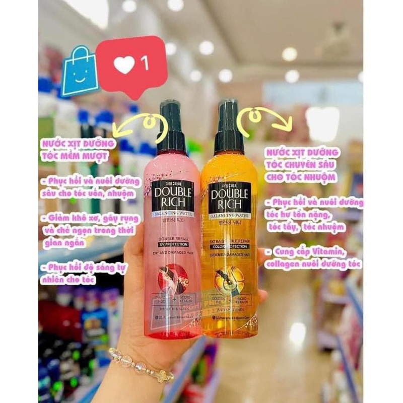 Xịt dưỡng tóc Double Rich