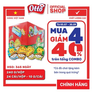 Hộp 24 cái Kẹo trứng Socola Sữa POPIT 240 Pokemon Phạm Nguyên | Socola | Đồ ăn vặt