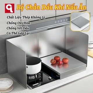 Tấm Chắn Dầu Mỡ Inox 304 Cao Cấp Chắn Gió Hiệu Quả Tấm Dụng Cụ Chắn Dầu&Chắn Gió Cho Bếp Ga Bằng Dày Dặn Chống