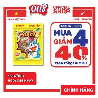 Kẹo socola sữa Popit Doraemon Túi Nhỏ 96gr | Socola | Đồ ăn vặt
