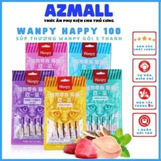  Soup Thưởng Wanpy Gói 5 Thanh  5x14g  - Súp Thưởng Cho Mèo Wanpy 