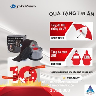 Băng dán cơ giảm đau X100 Phiten titanium tape x100 stretched PU752029