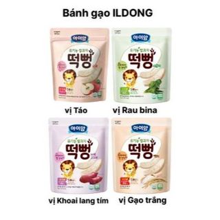 Bánh gạo hữu cơ cho bé ăn dặm ILDONG Hàn Quốc từ 6M+